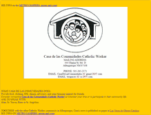 Tablet Screenshot of casa.catholicworker.biz