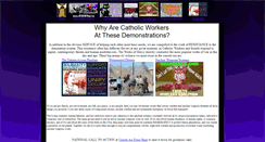 Desktop Screenshot of catholicworker.biz