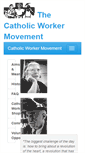 Mobile Screenshot of catholicworker.org